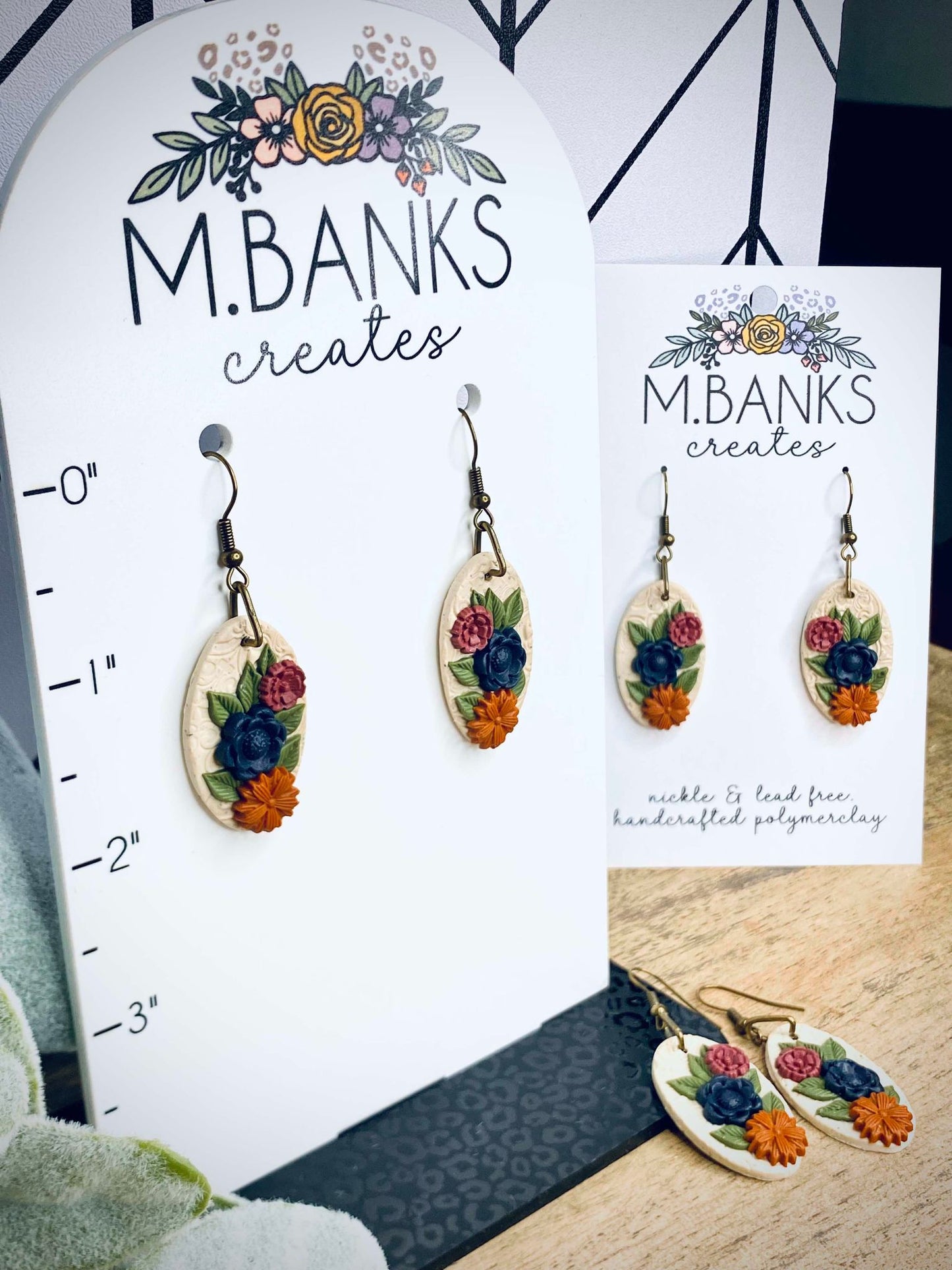 AUTUMN FLORAL DANGLES