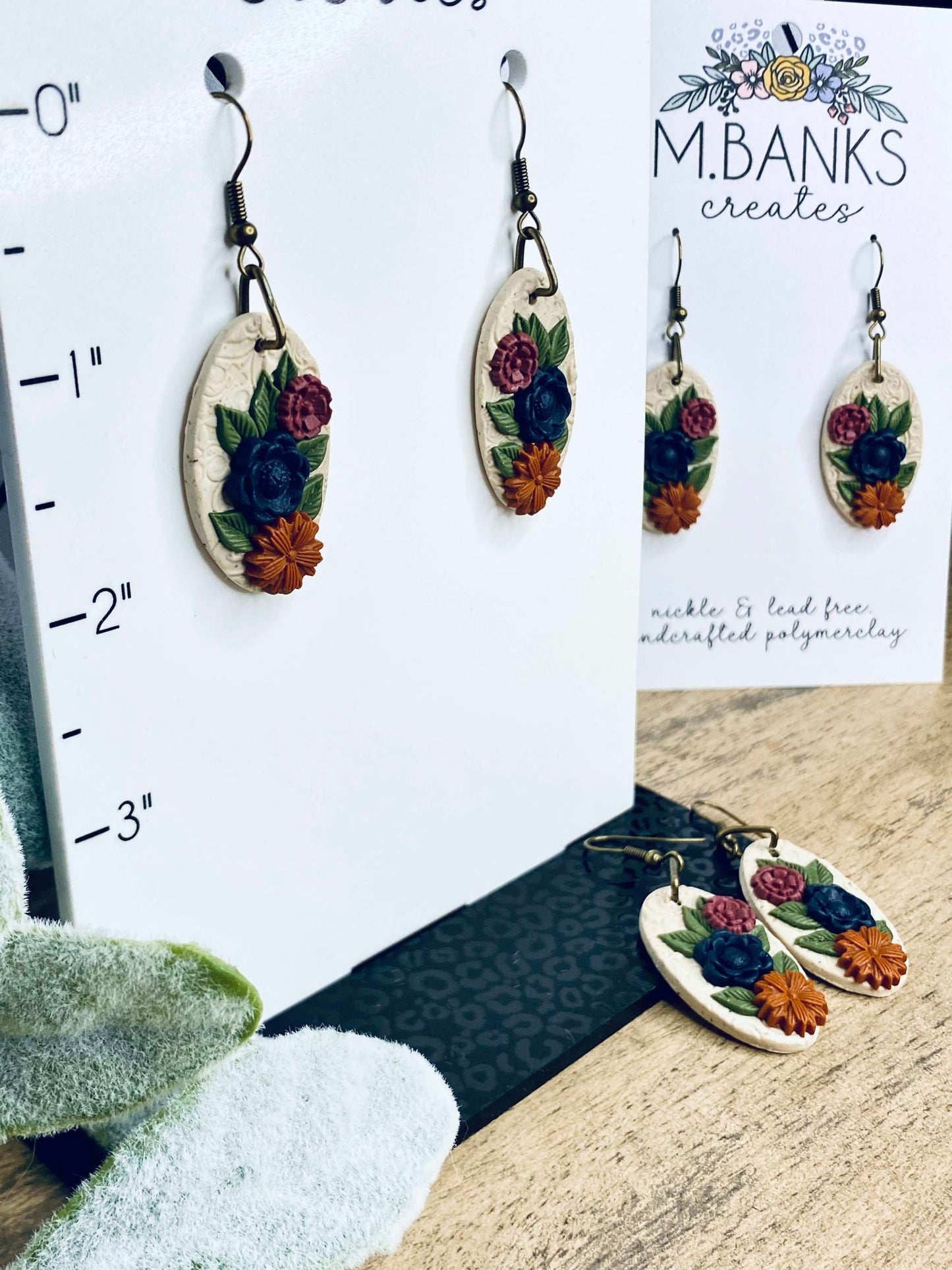 AUTUMN FLORAL DANGLES